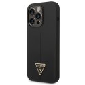 Guess GUHCP14LSLTGK iPhone 14 Pro 6,1" czarny/black hardcase Silicone Triangle WD