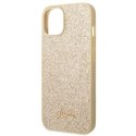 Guess GUHCP14SHGGSHD iPhone 14 6,1" złoty/gold hard case Glitter Script Guess