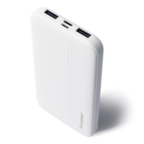 Wozinsky powerbank Li-Po 10000mAh 2 x USB biały (WPBWE1) Wozinsky