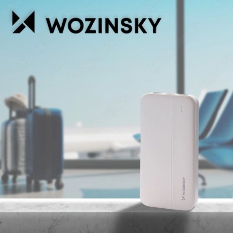Wozinsky powerbank Li-Po 10000mAh 2 x USB biały (WPBWE1) Wozinsky