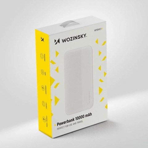 Wozinsky powerbank Li-Po 10000mAh 2 x USB biały (WPBWE1) Wozinsky