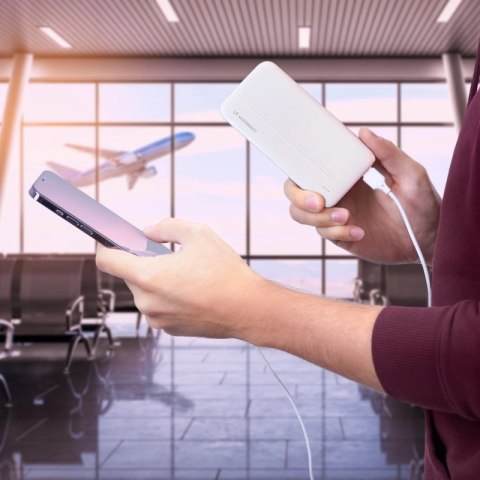 Wozinsky powerbank Li-Po 10000mAh 2 x USB biały (WPBWE1) Wozinsky