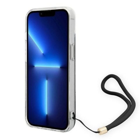 Etui Guess 4G Print Strap na iPhone 14 Plus - czarne Guess