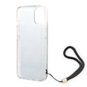 Etui Guess 4G Print Strap na iPhone 14 Plus - czarne Guess