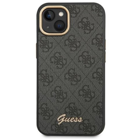 Etui Guess 4G Vintage Gold Logo na iPhone 14 Plus - czarne Guess