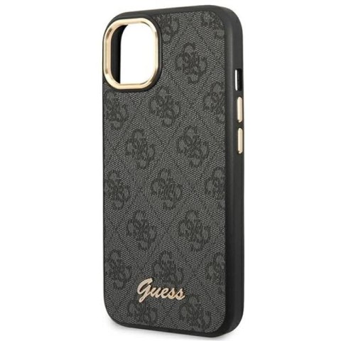Etui Guess 4G Vintage Gold Logo na iPhone 14 Plus - czarne Guess