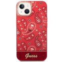 Etui Guess Bandana Paisley na iPhone 14 Plus - czerwone Guess