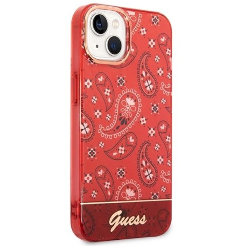 Etui Guess Bandana Paisley na iPhone 14 Plus - czerwone Guess