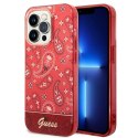 Etui Guess Bandana Paisley na iPhone 14 Pro Max - czerwone Guess