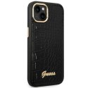 Etui Guess Croco Collection na iPhone 14 Plus - czarne Guess