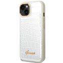 Etui Guess Croco Collection na iPhone 14 Plus - srebrne Guess