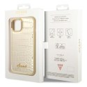 Etui Guess Croco Collection na iPhone 14 Plus - złote Guess