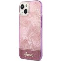 Etui Guess Jungle Collection na iPhone 14 Plus - różowe Guess