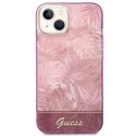 Etui Guess Jungle Collection na iPhone 14 Plus - różowe Guess