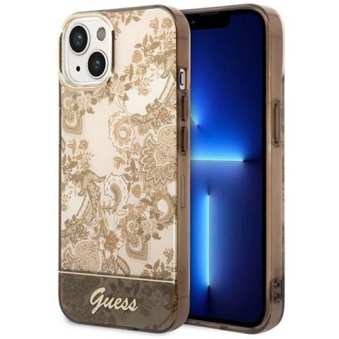 Etui Guess Porcelain Collection na iPhone 14 Plus - beżowe Guess