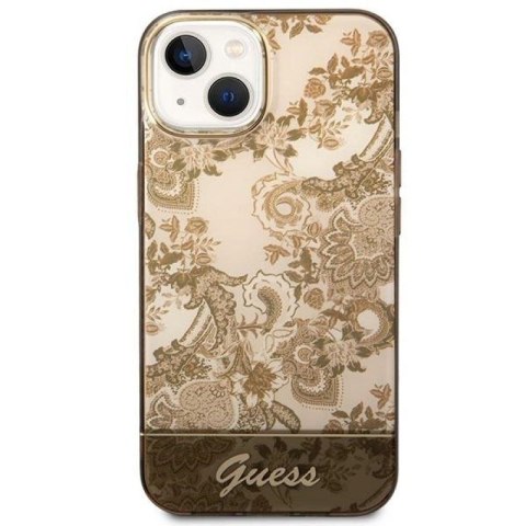 Etui Guess Porcelain Collection na iPhone 14 Plus - beżowe Guess