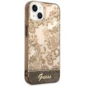 Etui Guess Porcelain Collection na iPhone 14 Plus - beżowe Guess