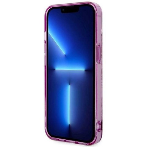 Etui Guess Porcelain Collection na iPhone 14 Plus - fuksjowe Guess
