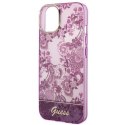 Etui Guess Porcelain Collection na iPhone 14 Plus - fuksjowe Guess