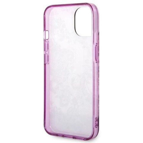 Etui Guess Porcelain Collection na iPhone 14 Plus - fuksjowe Guess