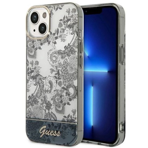Etui Guess Porcelain Collection na iPhone 14 Plus - szare Guess