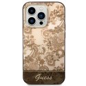 Etui Guess Porcelain Collection na iPhone 14 Pro Max - beżowe Guess