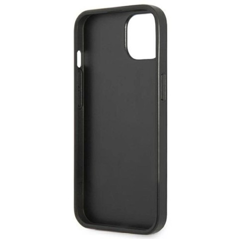 Etui Guess Saffiano Triangle Logo na iPhone 14 Plus - czarne Guess