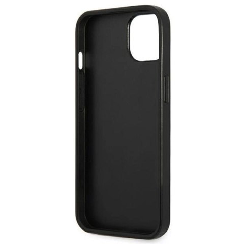 Etui Guess Saffiano Triangle Logo na iPhone 14 Plus - srebrne Guess