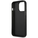 Etui Guess Saffiano Triangle Logo na iPhone 14 Pro Max - srebrne Guess