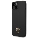 Etui Guess Silicone Triangle na iPhone 14 Plus - czarne Guess