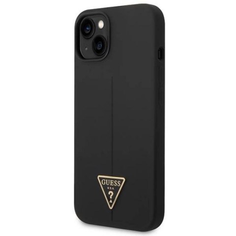 Etui Guess Silicone Triangle na iPhone 14 Plus - czarne Guess