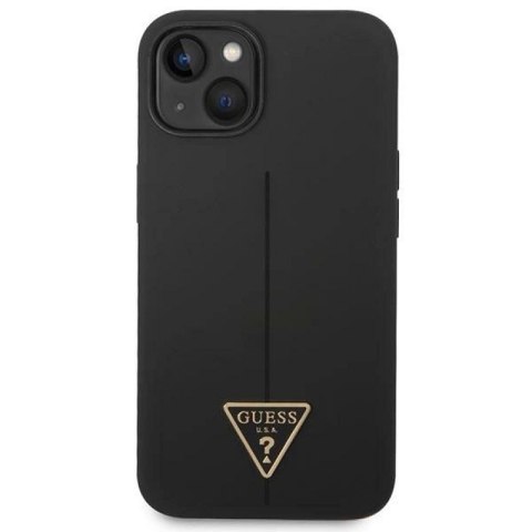 Etui Guess Silicone Triangle na iPhone 14 Plus - czarne Guess