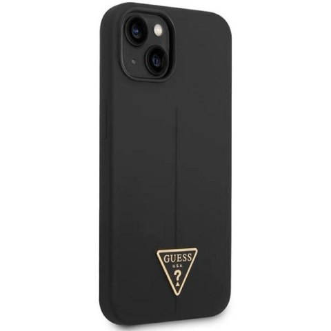 Etui Guess Silicone Triangle na iPhone 14 Plus - czarne Guess