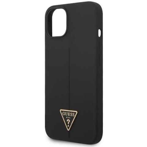 Etui Guess Silicone Triangle na iPhone 14 Plus - czarne Guess