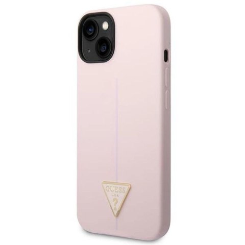 Etui Guess Silicone Triangle na iPhone 14 Plus - fioletowe Guess