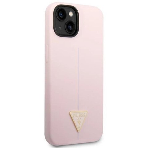 Etui Guess Silicone Triangle na iPhone 14 Plus - fioletowe Guess
