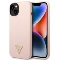 Etui Guess Silicone Triangle na iPhone 14 Plus - różowe Guess
