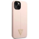 Etui Guess Silicone Triangle na iPhone 14 Plus - różowe Guess