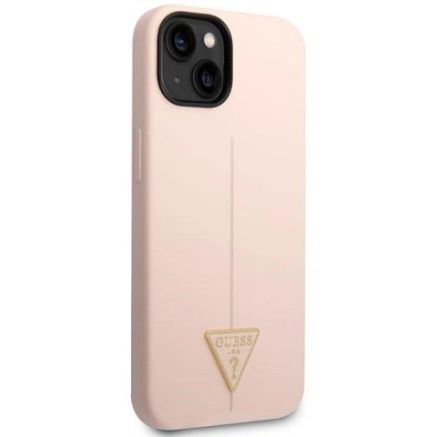Etui Guess Silicone Triangle na iPhone 14 Plus - różowe Guess