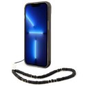 Etui Guess Translucent Pearl Strap na iPhone 14 Plus - czarne Guess