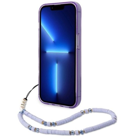 Etui Guess Translucent Pearl Strap na iPhone 14 Pro Max - fioletowe Guess
