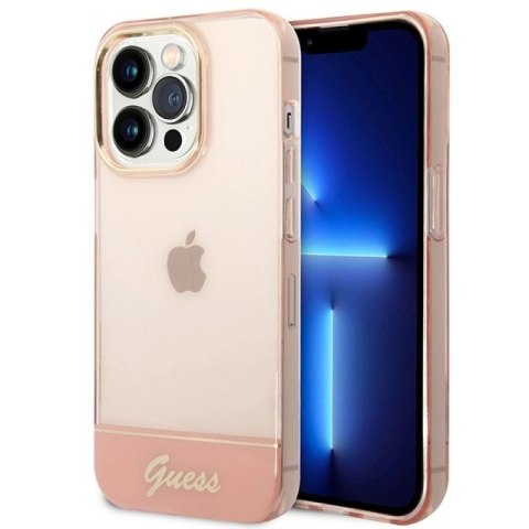 Etui Guess Translucent iPhone 14 Pro Max 6,7" - różowe Guess