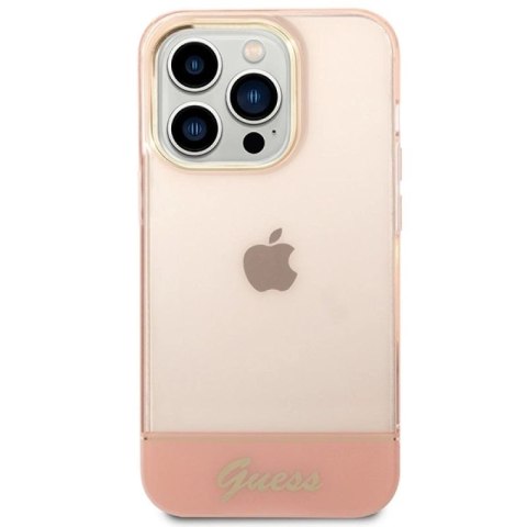 Etui Guess Translucent iPhone 14 Pro Max 6,7" - różowe Guess