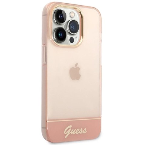 Etui Guess Translucent iPhone 14 Pro Max 6,7" - różowe Guess