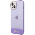 Etui Guess Translucent na iPhone 14 6,1" - fioletowe Guess