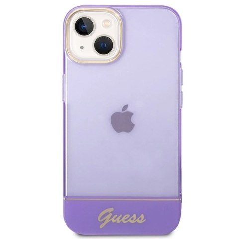 Etui Guess Translucent na iPhone 14 6,1" - fioletowe Guess