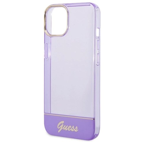 Etui Guess Translucent na iPhone 14 6,1" - fioletowe Guess