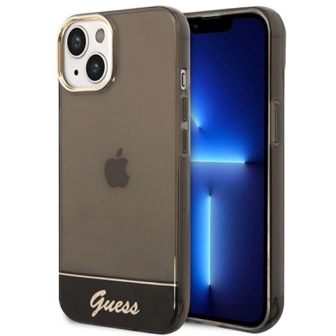 Etui Guess Translucent na iPhone 14 Plus - czarne Guess