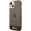 Etui Guess Translucent na iPhone 14 Plus - czarne Guess