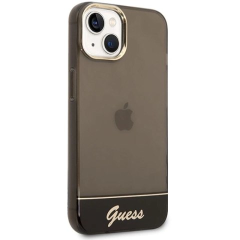 Etui Guess Translucent na iPhone 14 Plus - czarne Guess